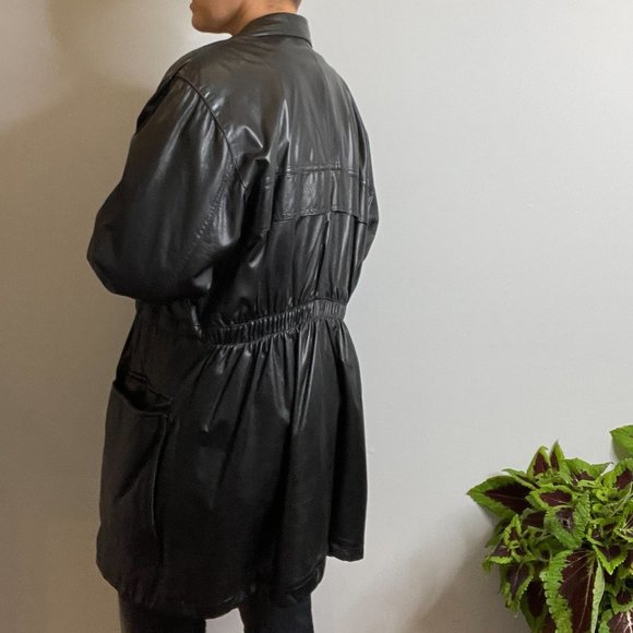 Y2K Canadian Made Leather Jacket -M/L- - Picture 4 of 16